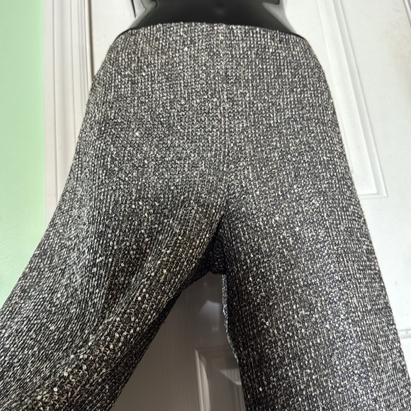 J.Mclaughlin Grey/Silver Carter Sequin Wide Leg Trousers Slacks Pants Size 0 - Picture 4 of 12